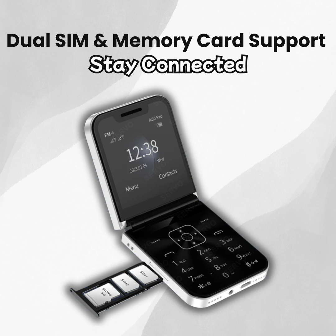 A50 Pro Flip Phone – Classic Flip, Modern Features!