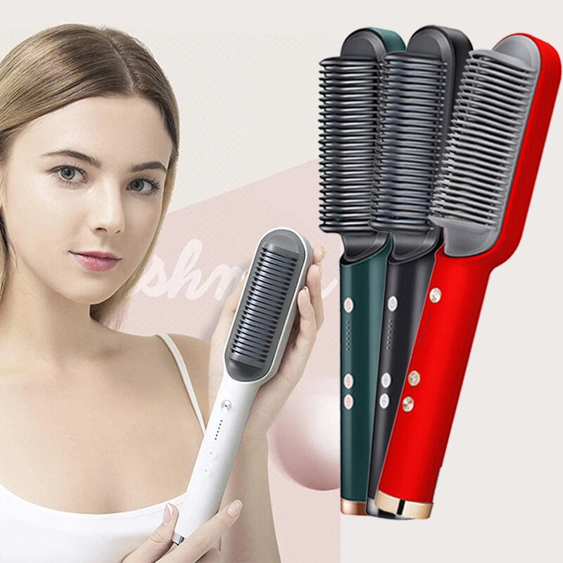 Electric Hair Straightener Comb with Negative Ion AntiScalding