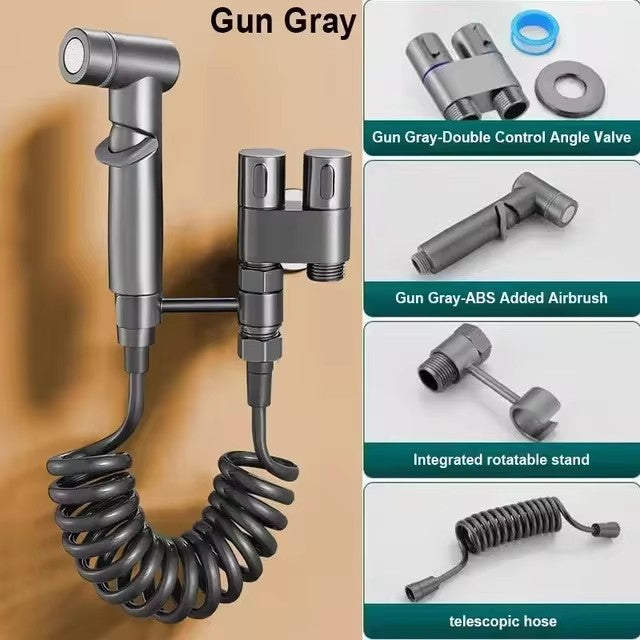 AquaMist™ - Portable High Pressure Handheld Bidet Spray Gun Set