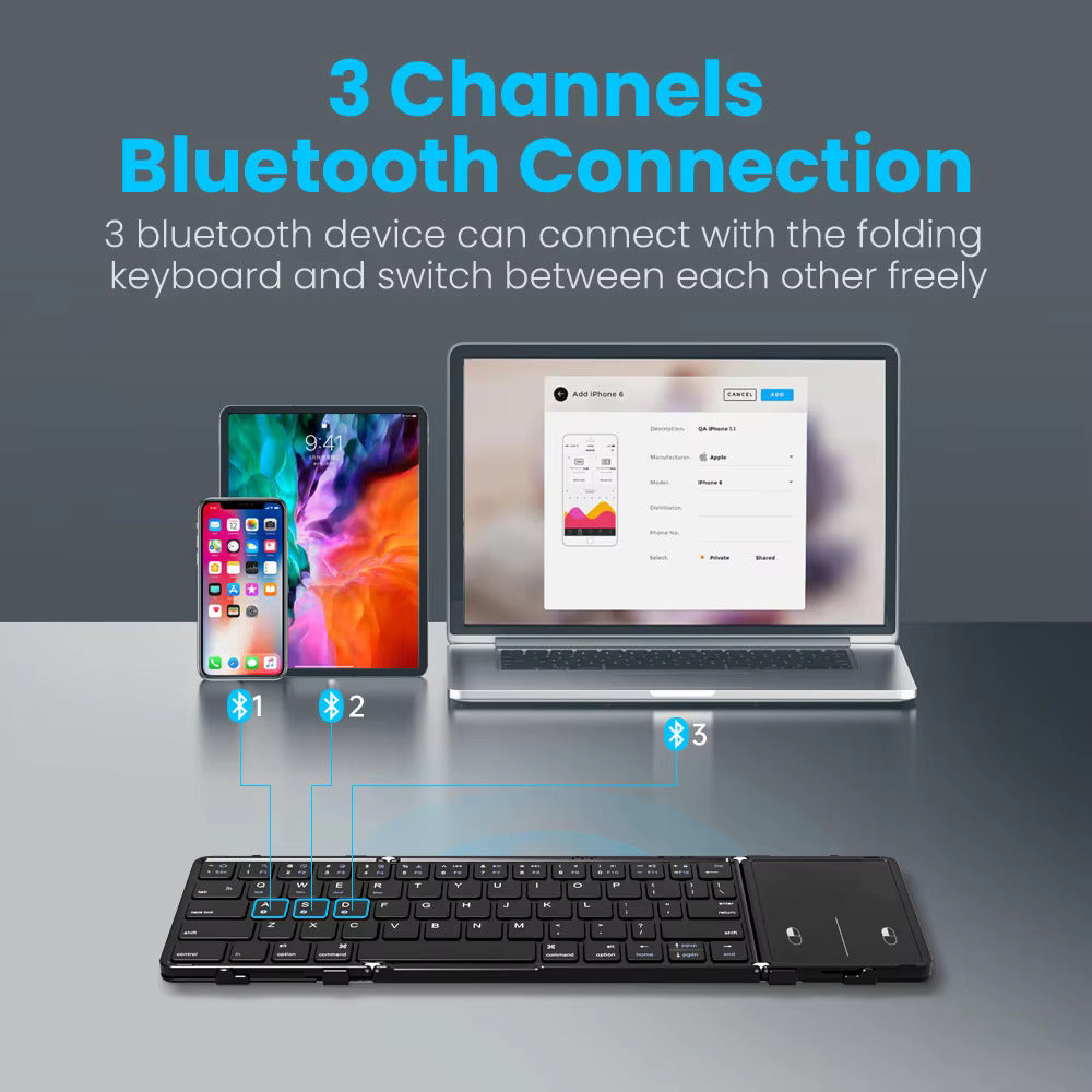 TypeFlex™ - 3-in-1 Bluetooth Folding Keyboard