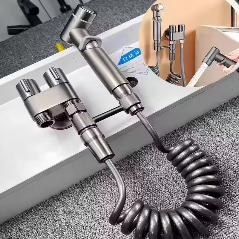AquaMist™ - Portable High Pressure Handheld Bidet Spray Gun Set