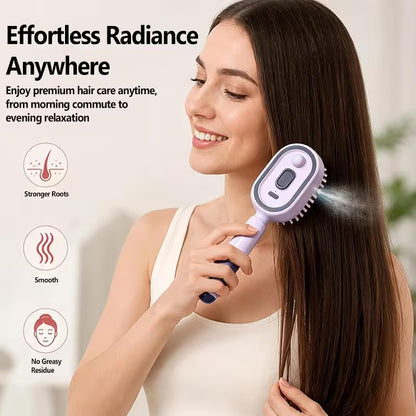 Hair in Just 5 Minutes ! Portable Electric Hair Straightener Brush