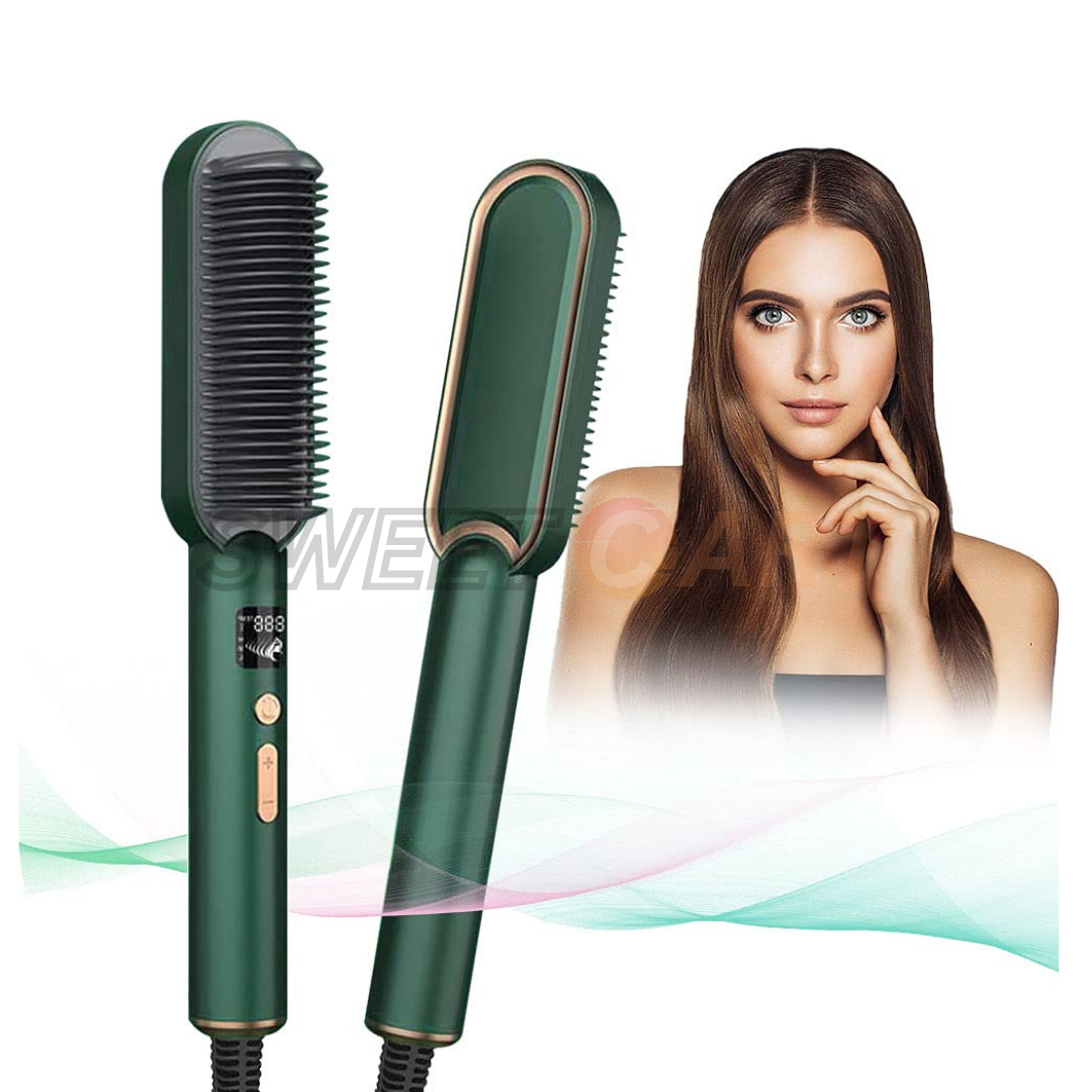 Electric Hair Straightener Comb with Negative Ion Anti-Scalding