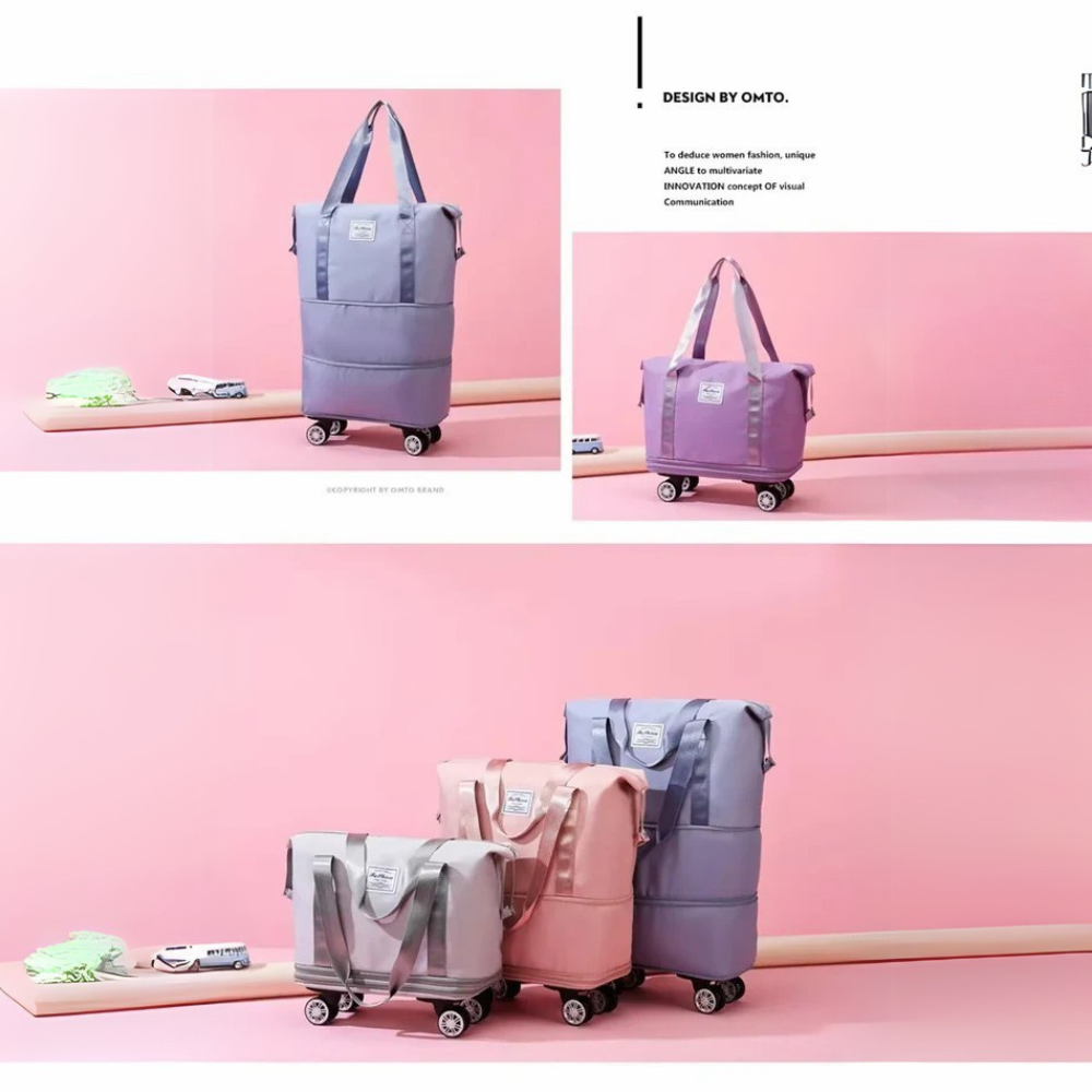 TravelTrek™ - Oxford Luggage with Wheels
