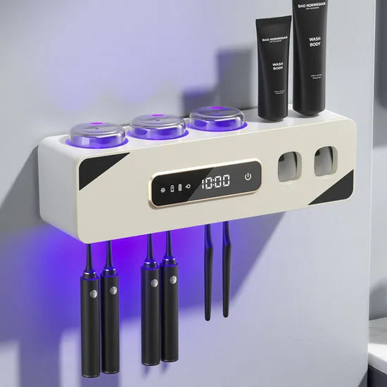 FreshHold™ - UV Sterilizer Toothbrush Holder
