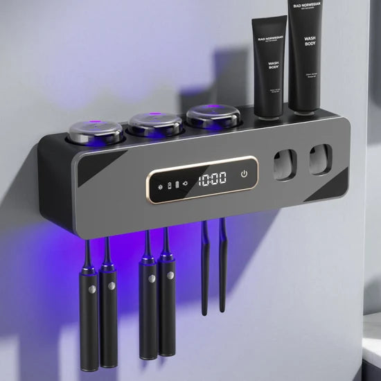FreshHold™ - UV Sterilizer Toothbrush Holder