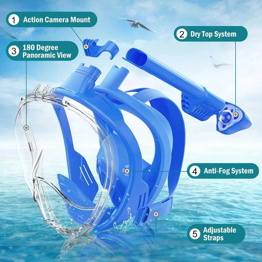 SeaSprout™ - Full Face Snorkel Mask