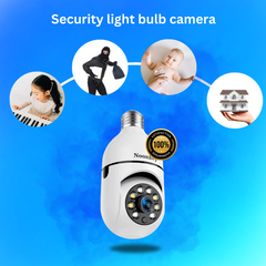 Light bulb security hidden camera 360°