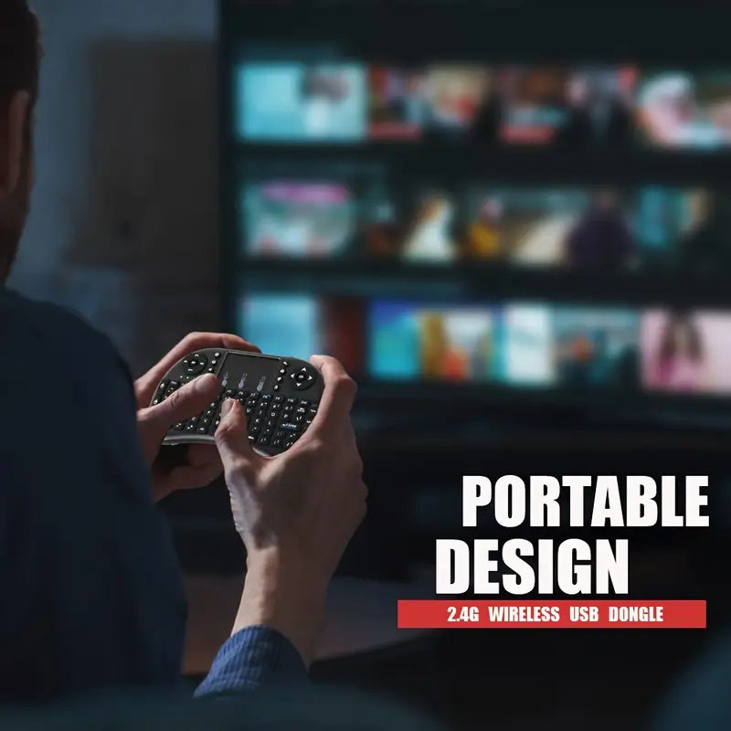 i8 Mini wireless keyboard with touchpad & 7 color Backlit