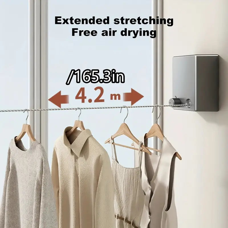Retractable Clothesline for Drying Clothes