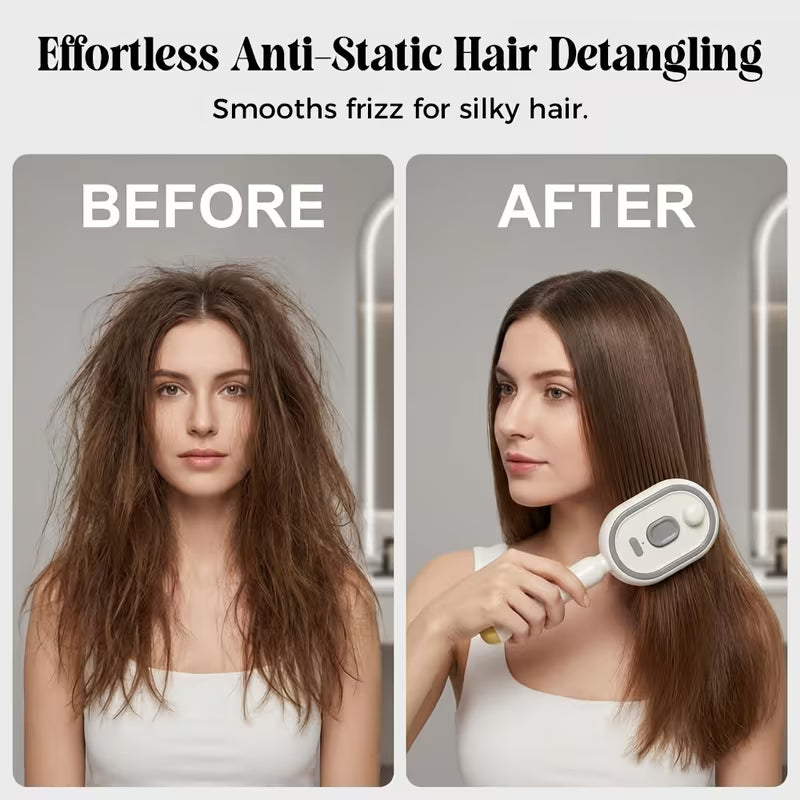 Hair in Just 5 Minutes ! Portable Electric Hair Straightener Brush