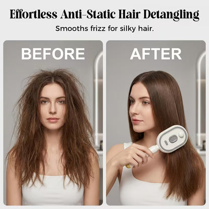 Hair in Just 5 Minutes ! Portable Electric Hair Straightener Brush