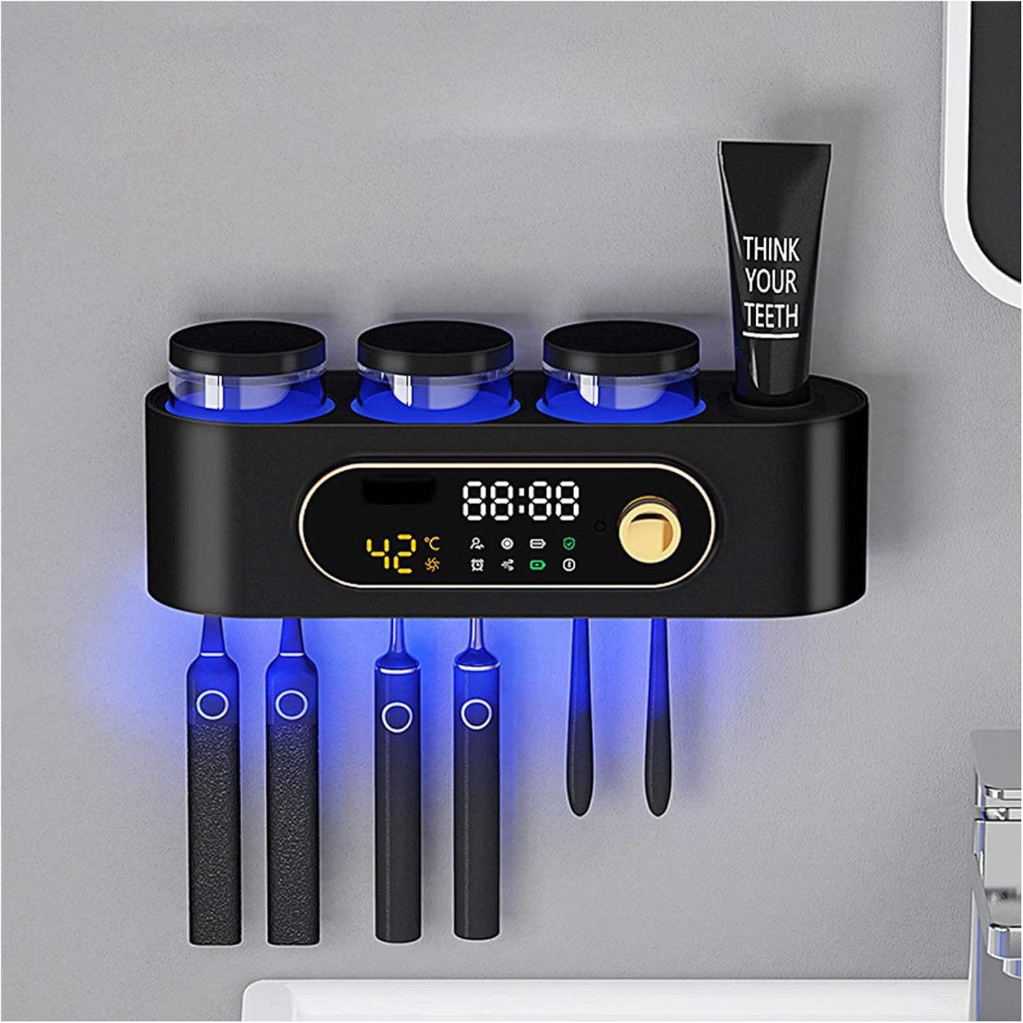 FreshHold™ - UV Sterilizer Toothbrush Holder