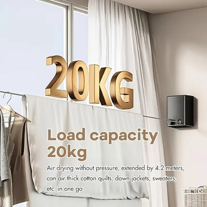 Retractable Clothesline for Drying Clothes