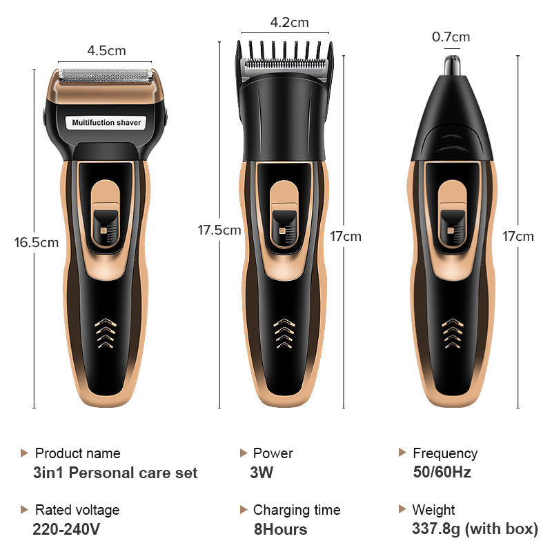 Kamei 3 in 1 Hair & Beard trimmer