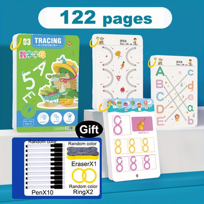 Draw & Learn™ – 122 Pages of Reusable Writing Practice Copybook