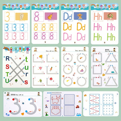 Draw & Learn™ – 122 Pages of Reusable Writing Practice Copybook