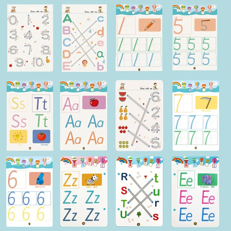 Draw & Learn™ – 122 Pages of Reusable Writing Practice Copybook