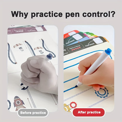 Draw & Learn™ – 122 Pages of Reusable Writing Practice Copybook