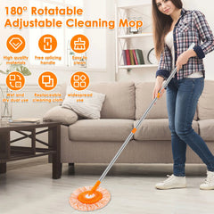 Microfiber Rotatable Mops Wall Cleaner