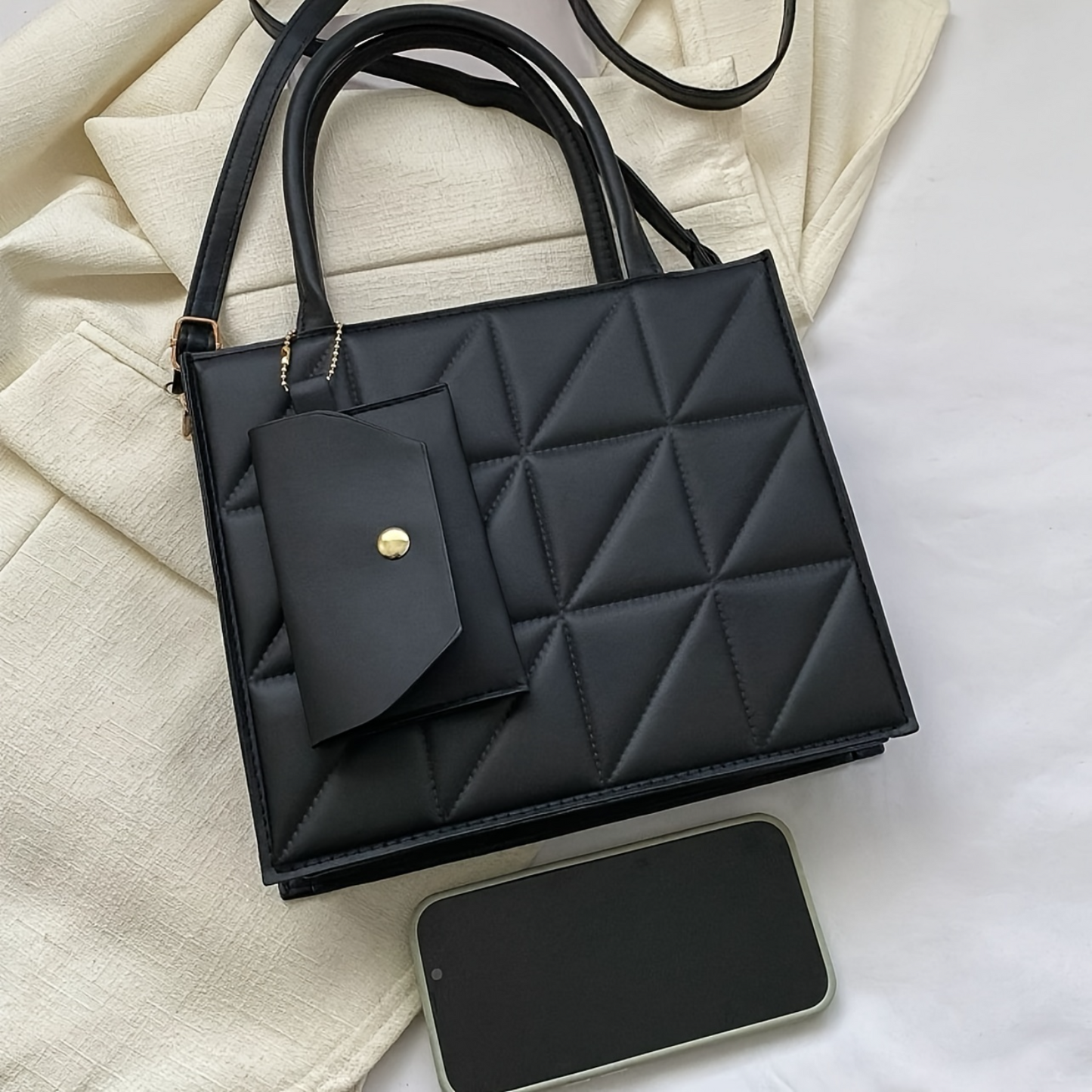 GleamTote™ - Quilted Mini Crossbody Bag with Coin Purse