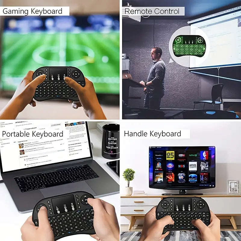 i8 Mini wireless keyboard with touchpad & 7 color Backlit