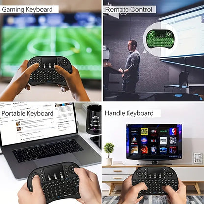 i8 Mini wireless keyboard with touchpad & 7 color Backlit