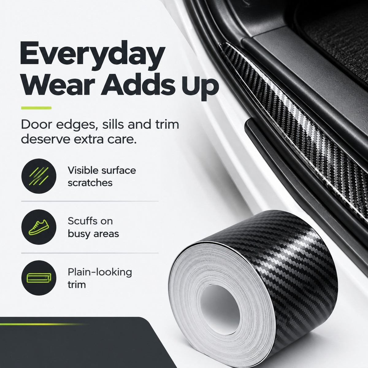 Carbon fiber tape section 2