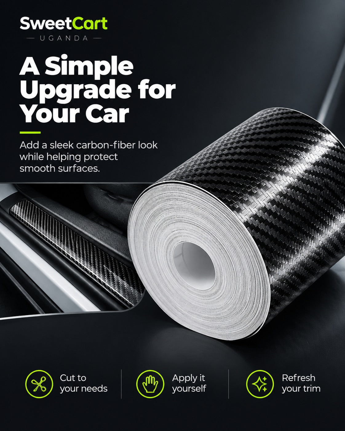 Carbon fiber tape section 3