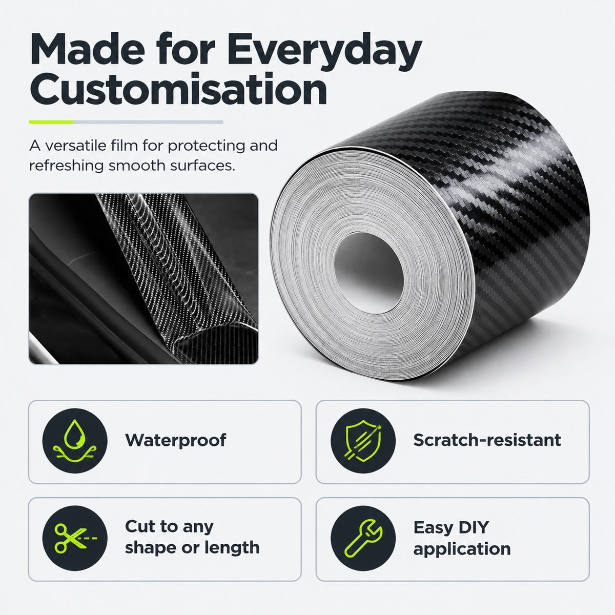 Carbon fiber tape section 4