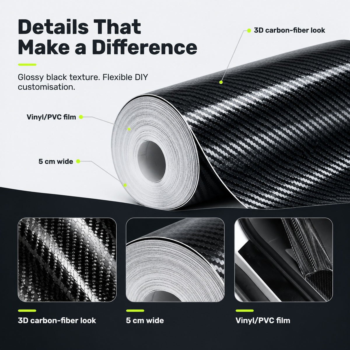 Carbon fiber tape section 5