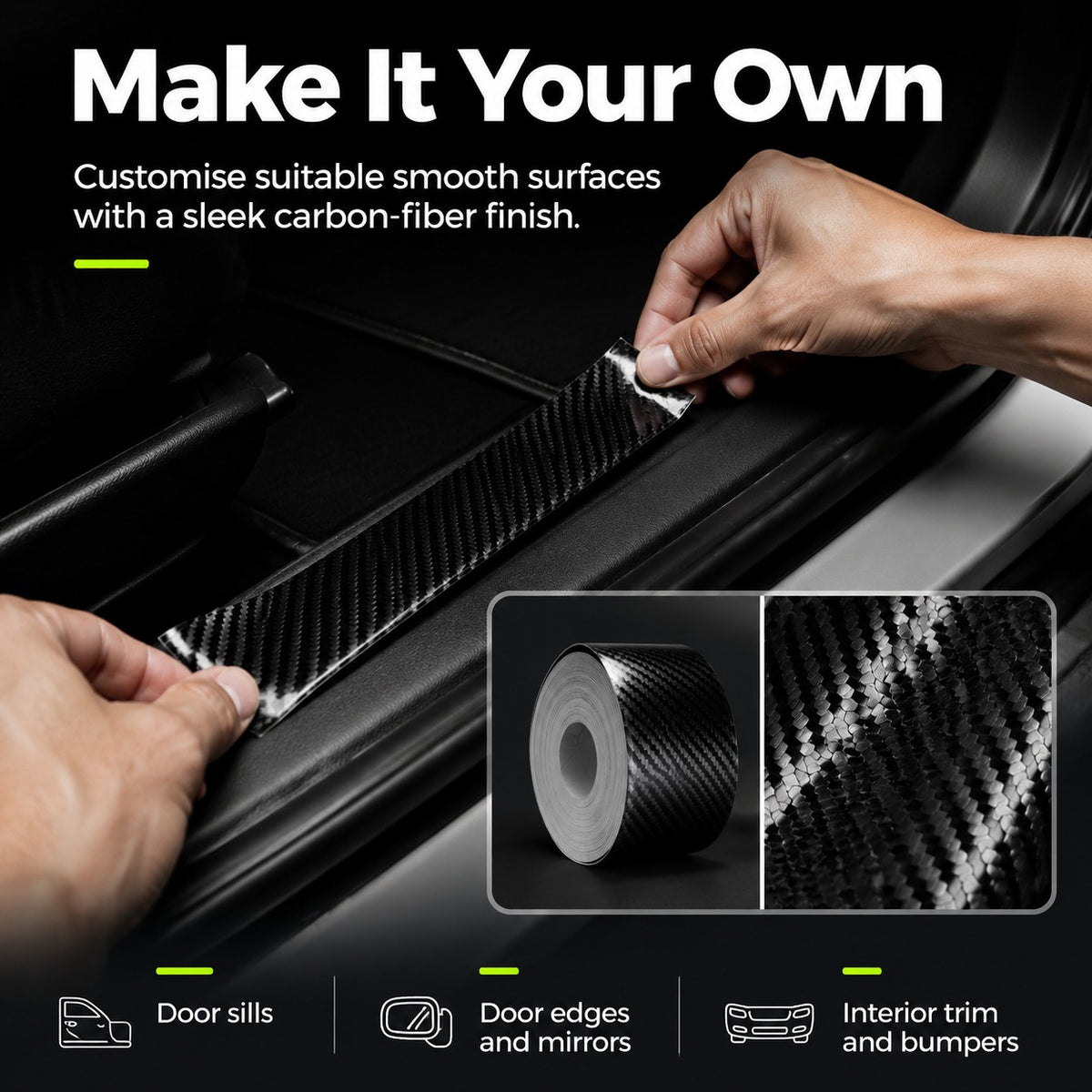 Carbon fiber tape section 6