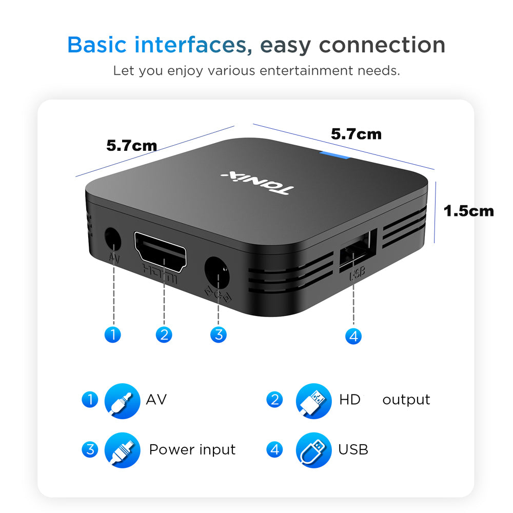 Tanix™ - TX1 4K HDR Android TV Box