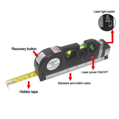 PrecisionAlign™ - Laser Level with Metric Rulers