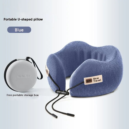 NapAura™ - U Shaped Memory Foam Travel Neck Pillow