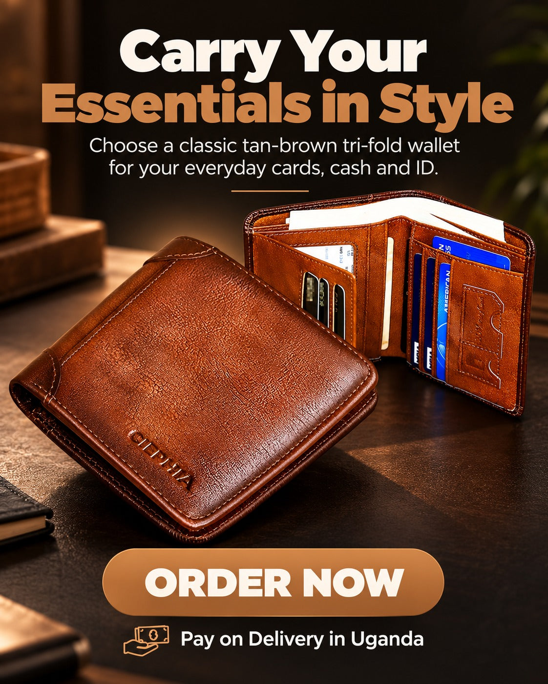 Leather wallet section 8