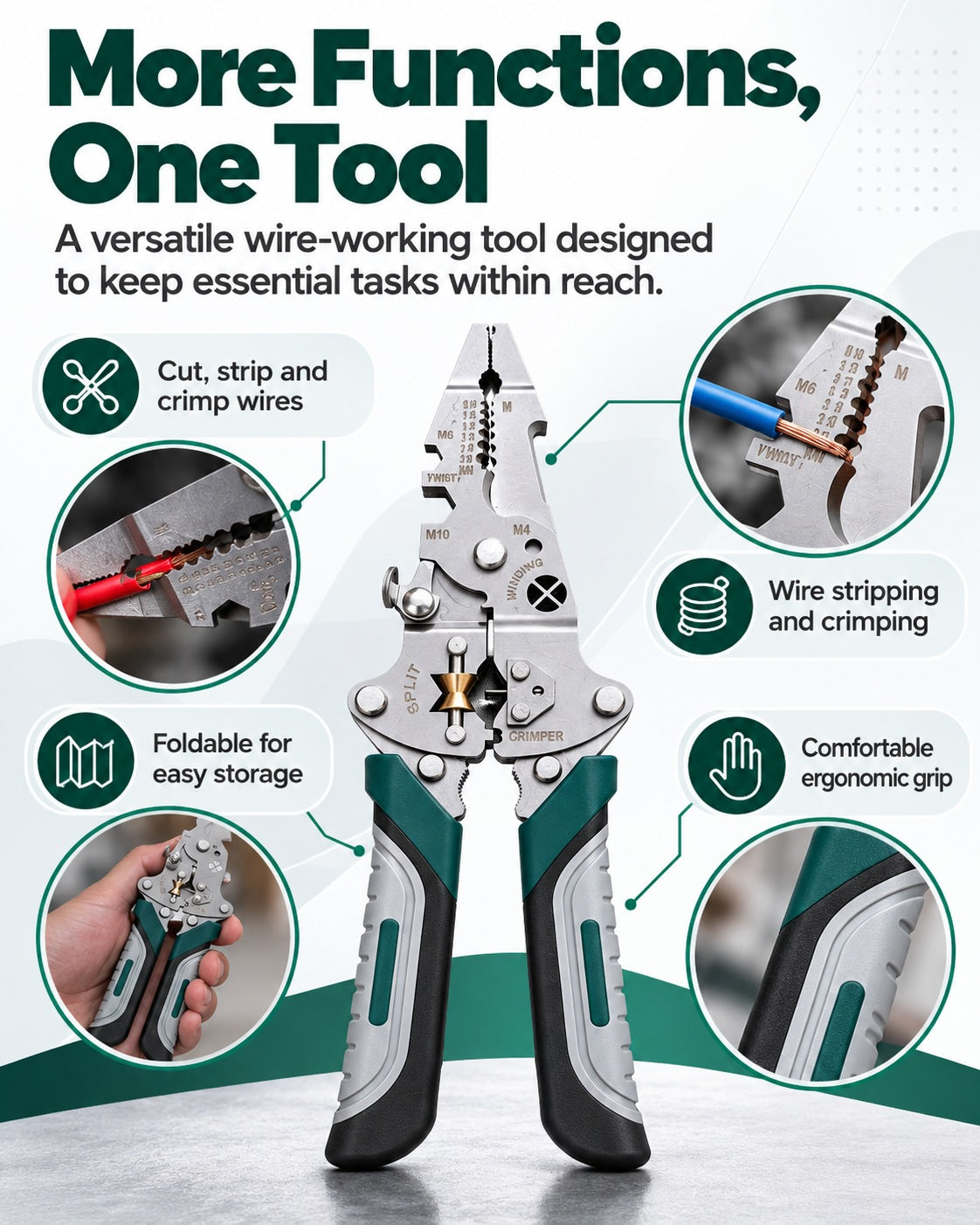 18-in-1 Foldable Wire Stripper