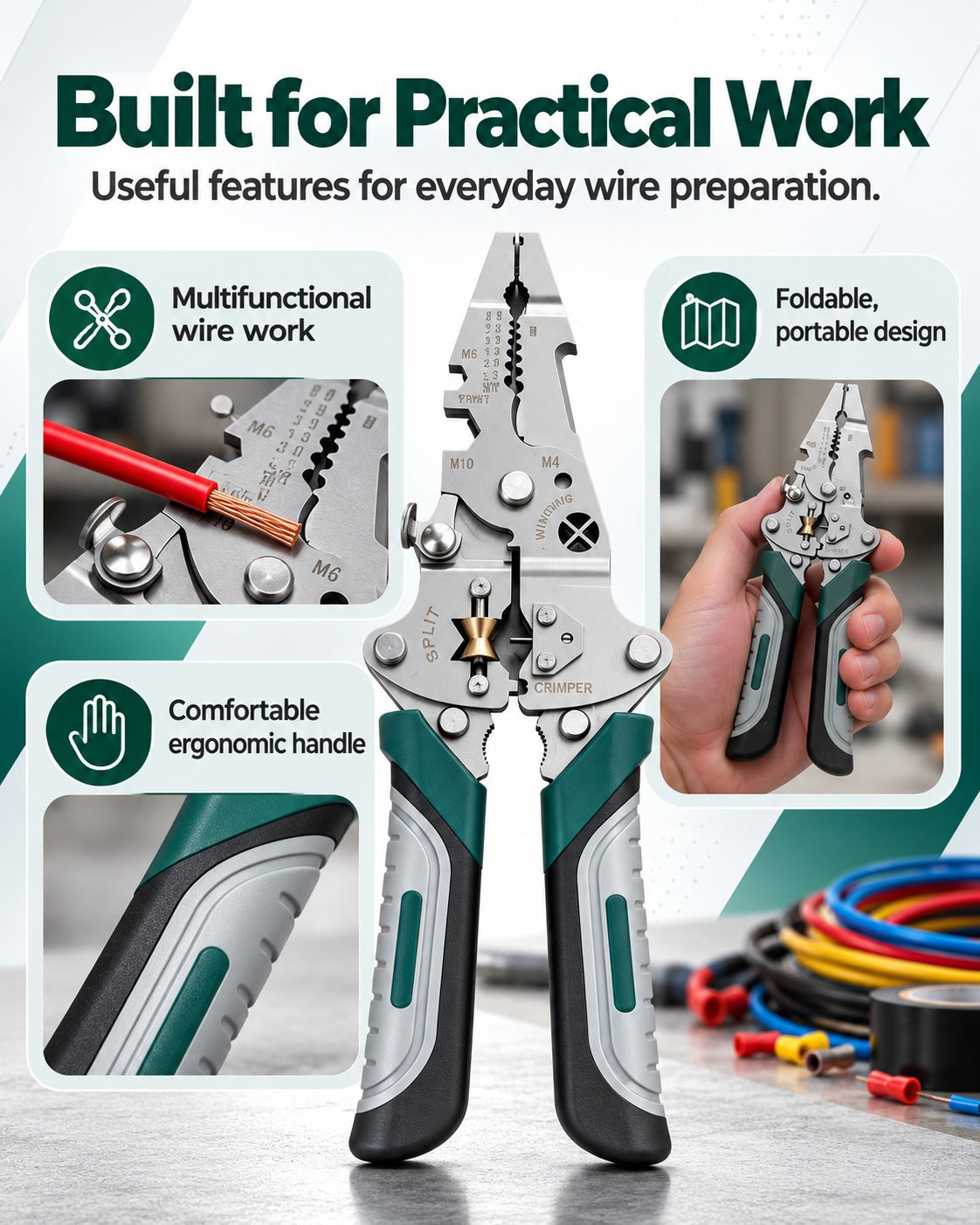 18-in-1 Foldable Wire Stripper
